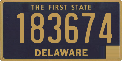 DE license plate 183674