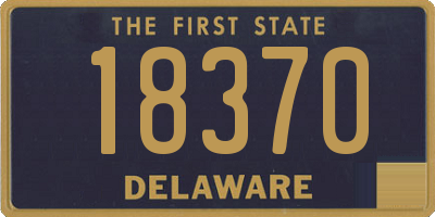 DE license plate 18370