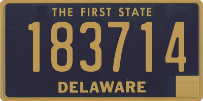 DE license plate 183714