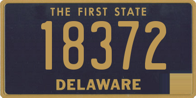 DE license plate 18372