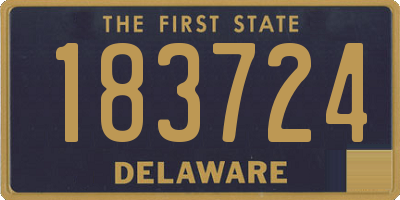 DE license plate 183724