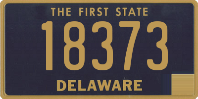 DE license plate 18373