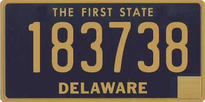 DE license plate 183738