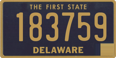 DE license plate 183759