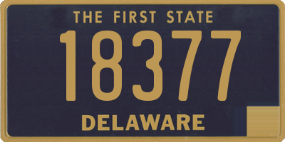 DE license plate 18377
