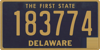 DE license plate 183774