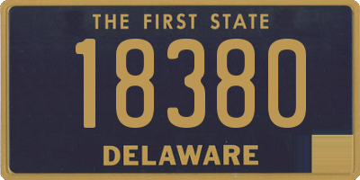 DE license plate 18380