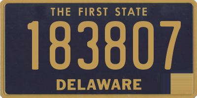 DE license plate 183807