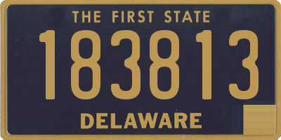 DE license plate 183813