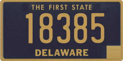 DE license plate 18385