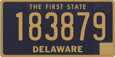 DE license plate 183879