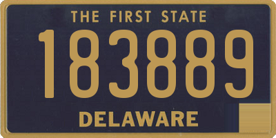 DE license plate 183889