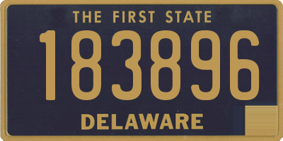 DE license plate 183896