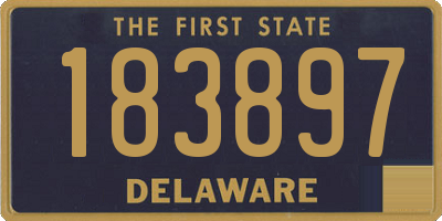 DE license plate 183897