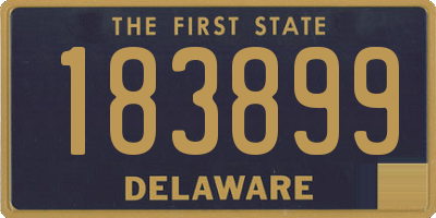 DE license plate 183899
