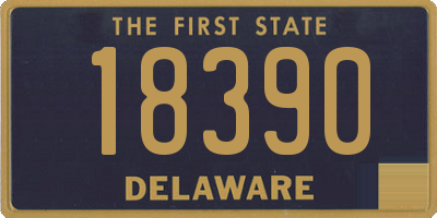 DE license plate 18390