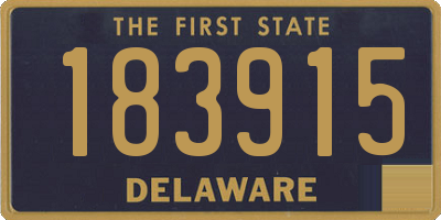 DE license plate 183915