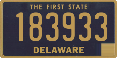 DE license plate 183933