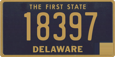 DE license plate 18397