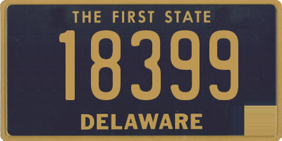 DE license plate 18399