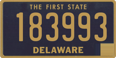 DE license plate 183993