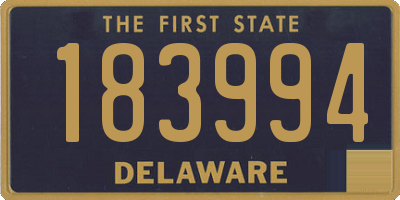 DE license plate 183994