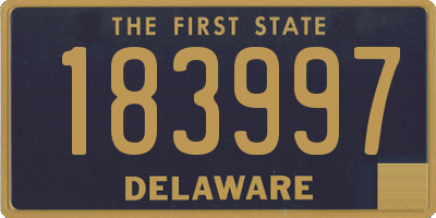 DE license plate 183997