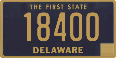 DE license plate 18400