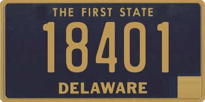 DE license plate 18401