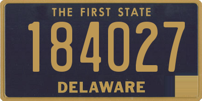 DE license plate 184027