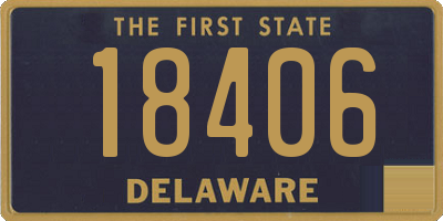 DE license plate 18406