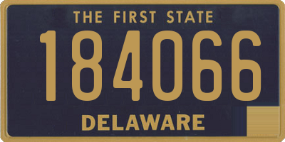 DE license plate 184066