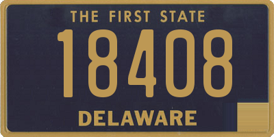 DE license plate 18408