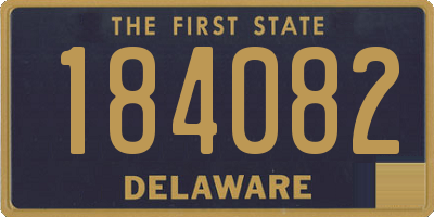 DE license plate 184082