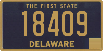 DE license plate 18409