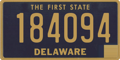 DE license plate 184094