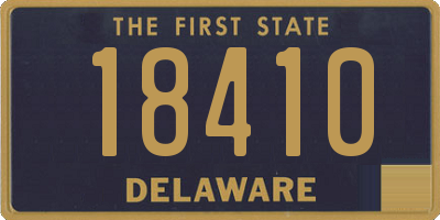 DE license plate 18410