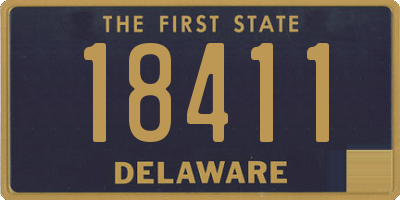 DE license plate 18411