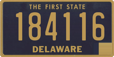 DE license plate 184116