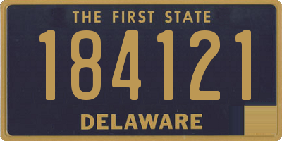 DE license plate 184121