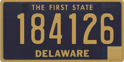 DE license plate 184126