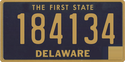 DE license plate 184134