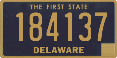 DE license plate 184137