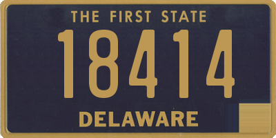 DE license plate 18414