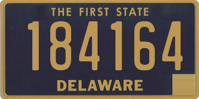 DE license plate 184164