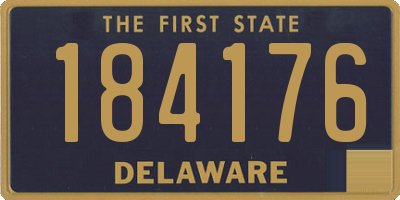 DE license plate 184176