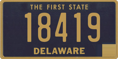 DE license plate 18419