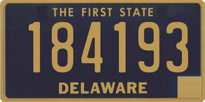 DE license plate 184193