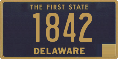 DE license plate 1842