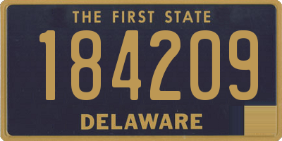 DE license plate 184209